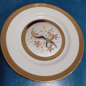 Limited edition vintage gold and silver Chokin plate